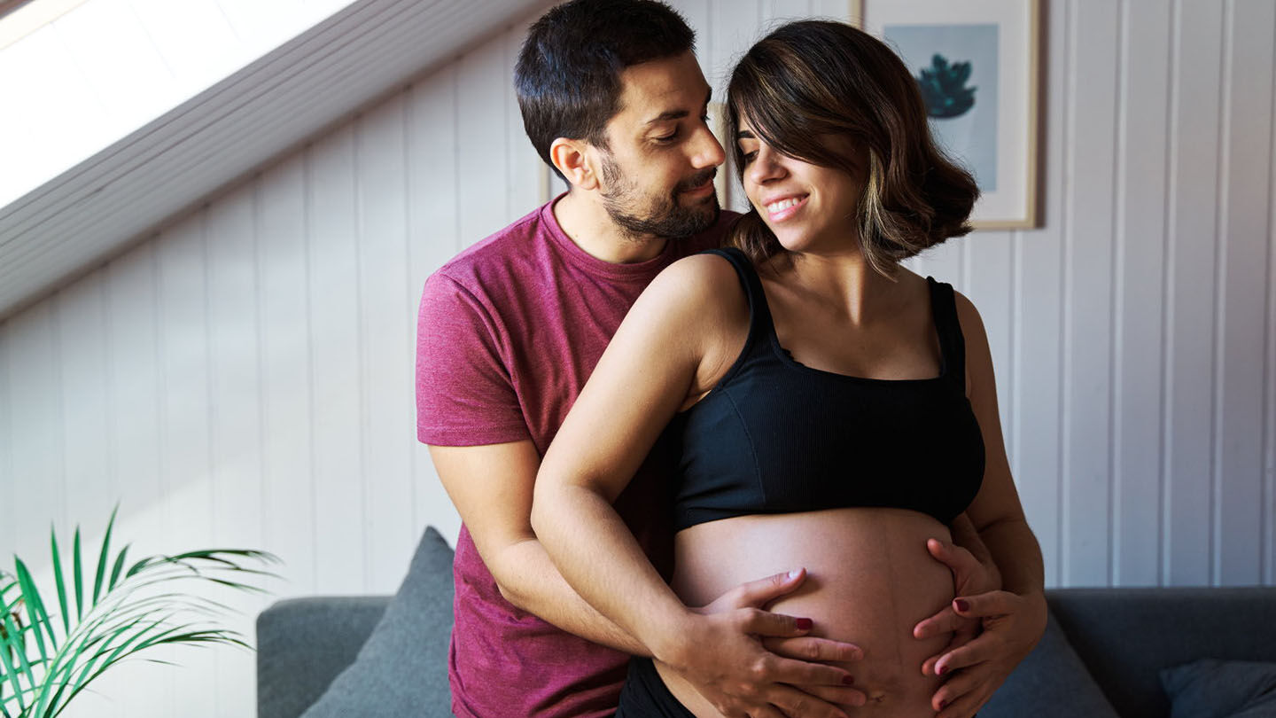 La pareja durante el embarazo